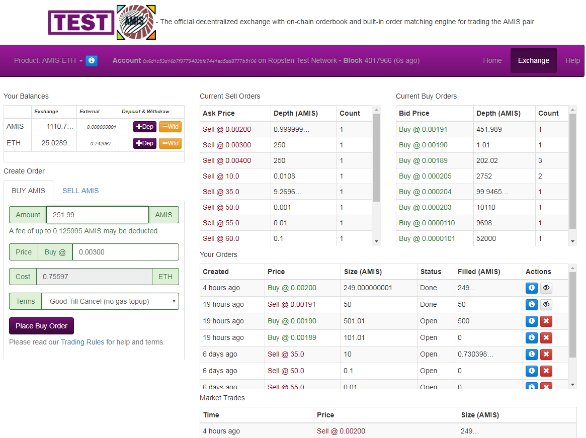 AMIS Dex Exchange - Official AMIS Dex exchange featuring ...